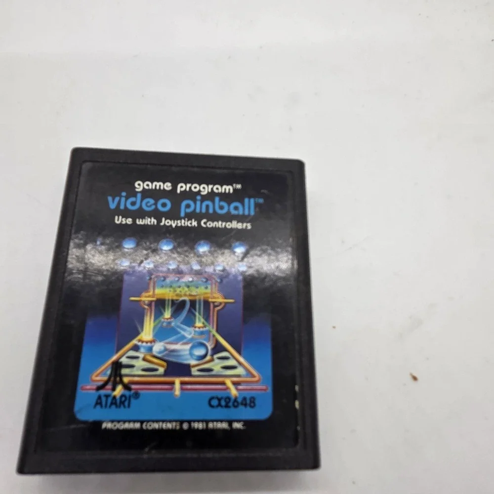 Video Pinball Atari 2600‎ Game Cartridge CX2648 VTG 1981 Tested PWC